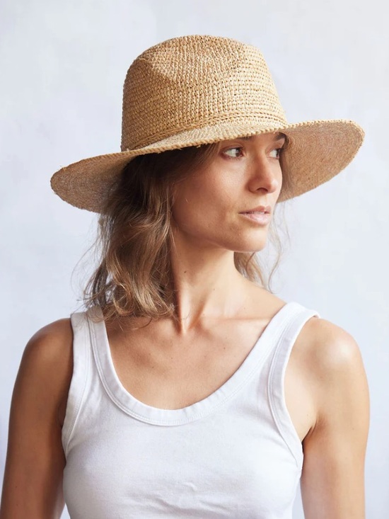 Hat Attack Amelia Fedora Straw Hat - Natural main image 7